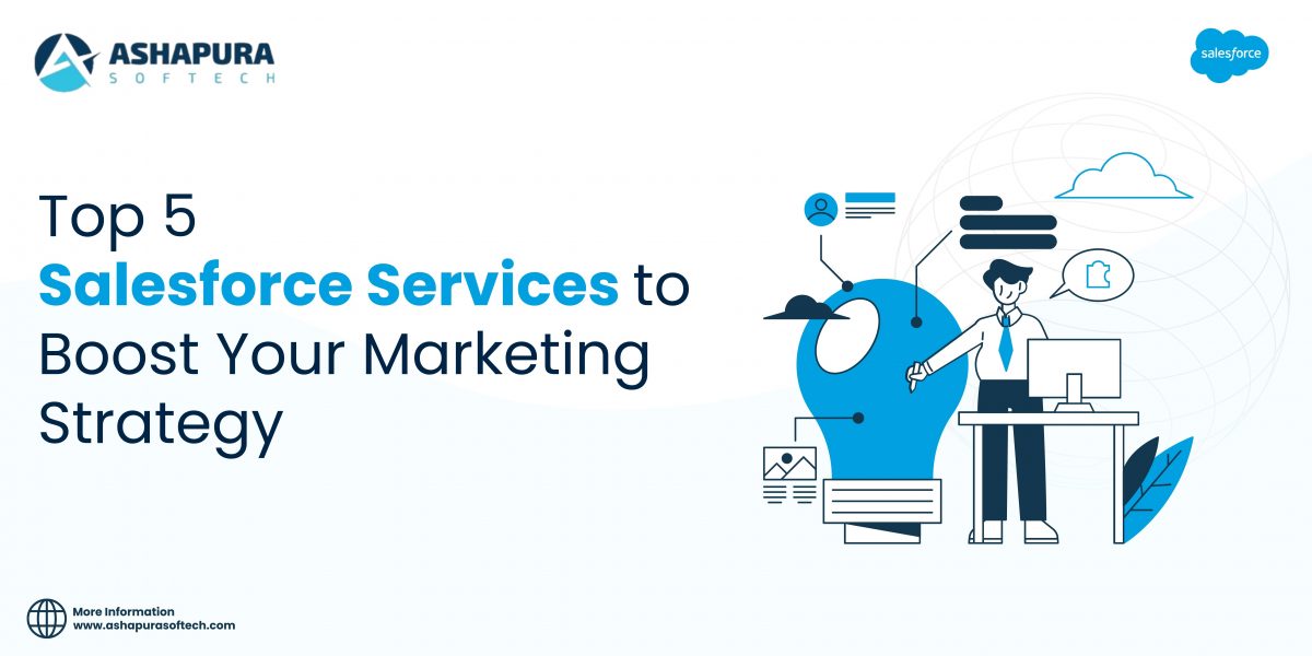 Top 5 Salesforce services to boost your marketing strategy and drive business growth through automation and personalization.