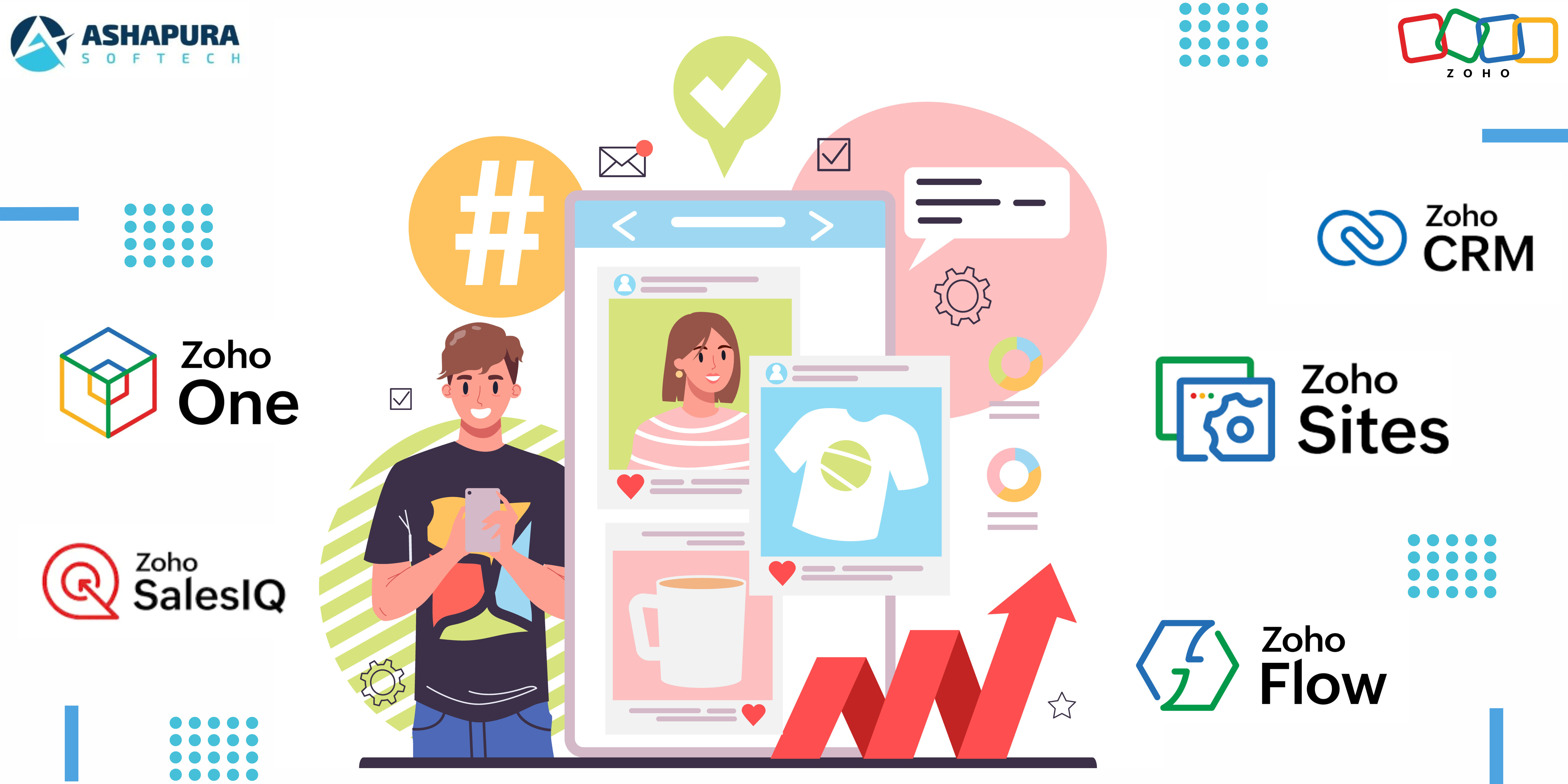 Ashapura Softech guides small businesses in leveraging Zoho apps for seamless management, automation, and improved customer engagement.