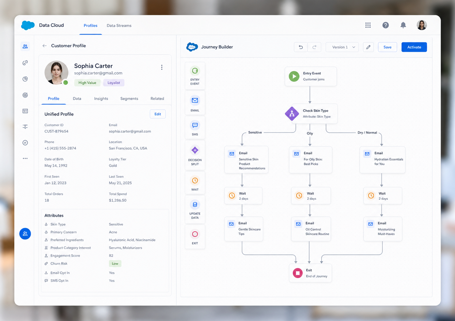Salesforce Data Cloud & Journey Builder Branching Logic