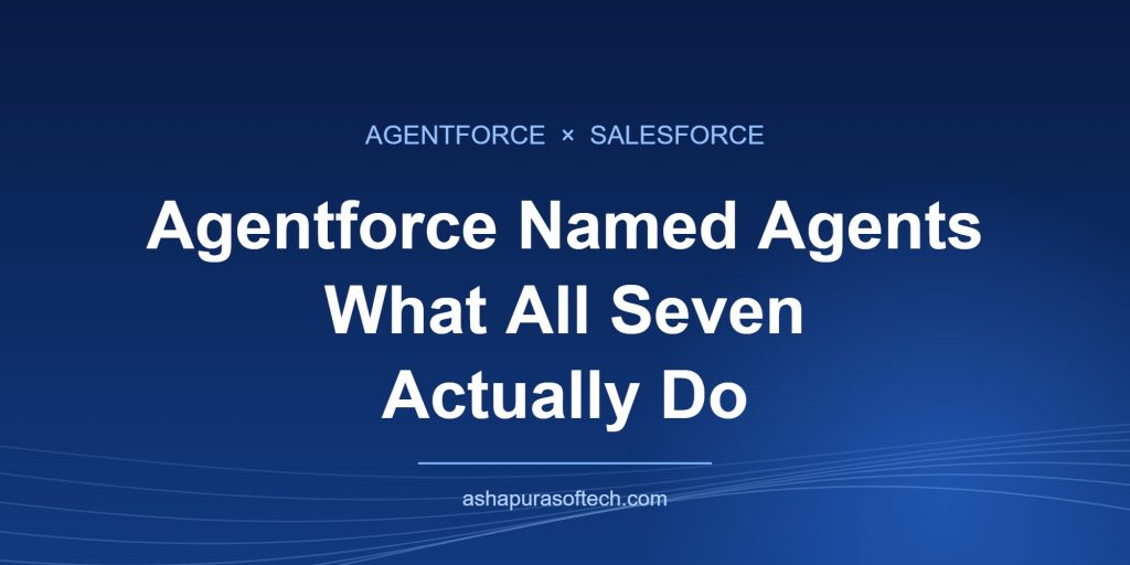 Agentforce named agents Casey Paige Carter Piper Fin Marshall and Hunter