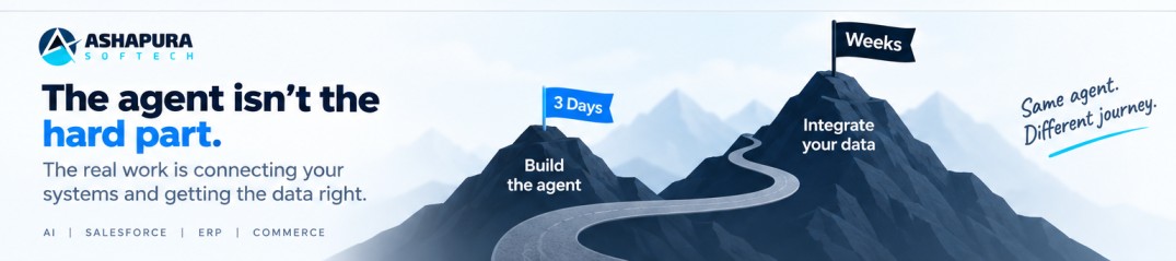 Building the agent takes days while integrating your ERP and CRM data takes weeks